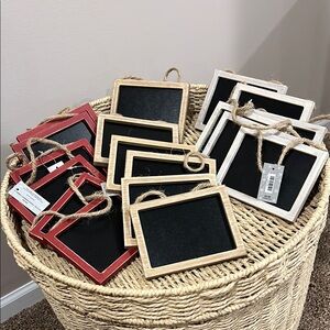 Hobby Lobby Red and Brown Accent Baskets